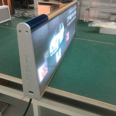 Il doppio tetto LED del taxi di WIFI del lato visualizza la guida all'aperto telecomandata 4G
