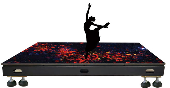 Dancefloor LED dello schermo interattivo di P2.97 P3.91 P4.81 P5.2 P6.25 video