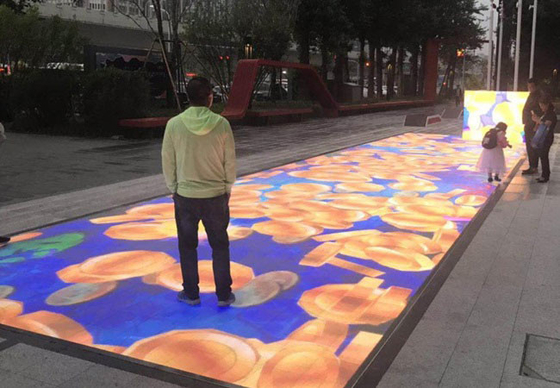 pannelli di pavimento interattivi del modulo LED di 250x250mm per il centro commerciale DJ Antivari del partito