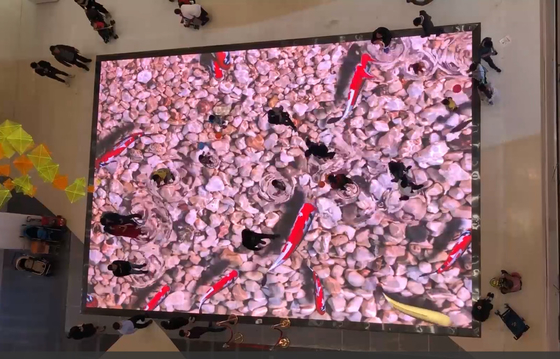 pannelli di pavimento interattivi del modulo LED di 250x250mm per il centro commerciale DJ Antivari del partito