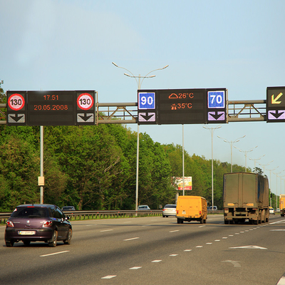 Segno variabile del messaggio di traffico su ordinazione di P25 LED per la strada principale City Road