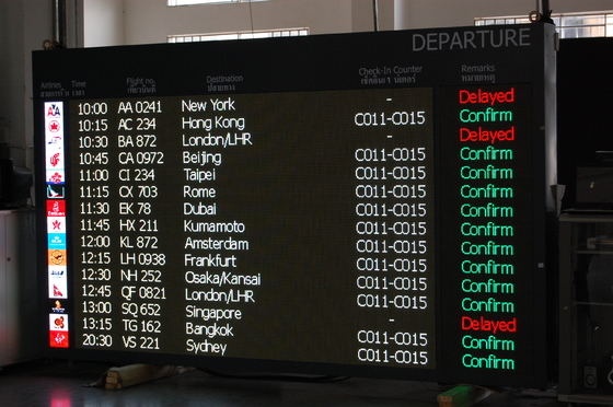 Segno variabile del messaggio della visualizzazione delle informazioni di volo dell'aeroporto di IP65 LED