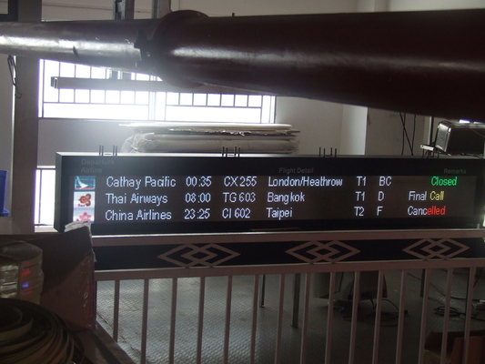 Sistema di navigazione intelligente del tabellone di volo dell'aeroporto di VMS LED