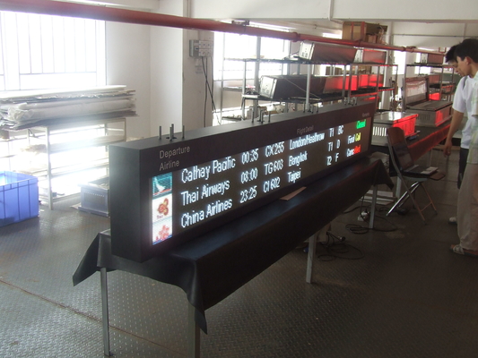 Terminale del bordo di navigazione del tabellone di volo dell'aeroporto di P10mm LED