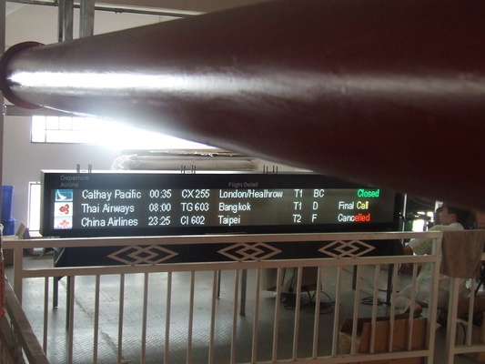 Sistema di assistenza del passeggero del tabellone di volo dell'aeroporto IP65