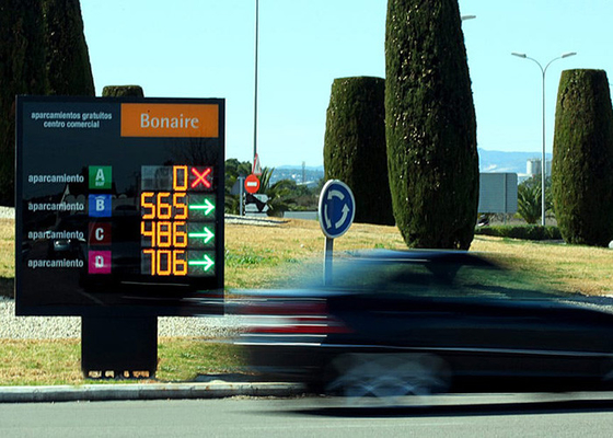 La IMMERSIONE VMS LED di SMD visualizza il logo su misura forum di parcheggio all'aperto