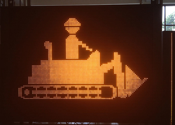 Messaggio dinamico monocromatico delle esposizioni di messaggio dei segnali stradali di P20 VMS LED
