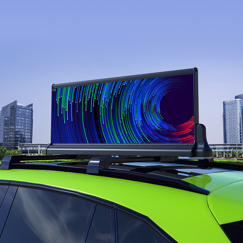 Pubblicità superiore del taxi del tetto di LED dell'esposizione 3G 4G WIFI del tetto all'aperto programmabile dell'automobile P2.5