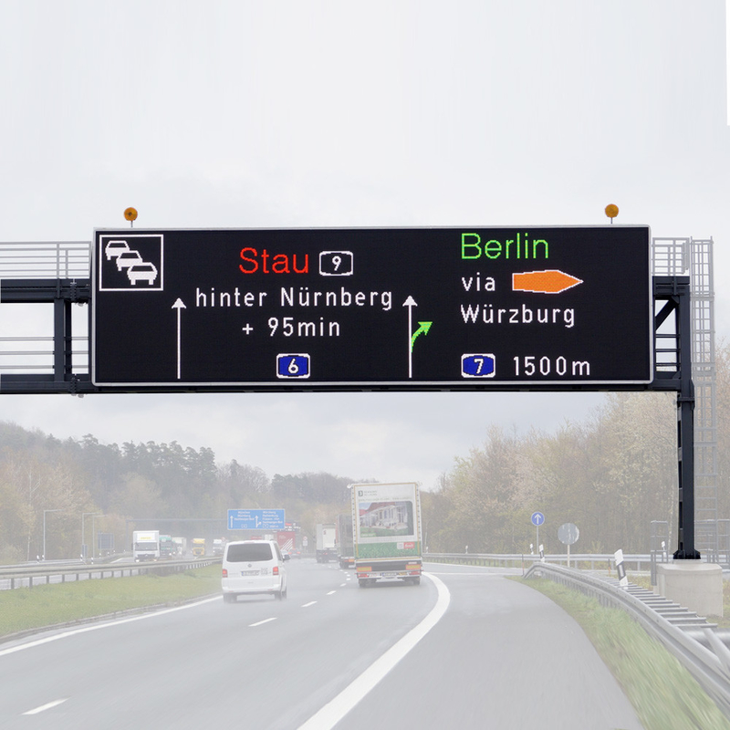 l'autostrada VMS di CC di 12V 24V firma l'esposizione all'aperto di traffico di colore pieno LED